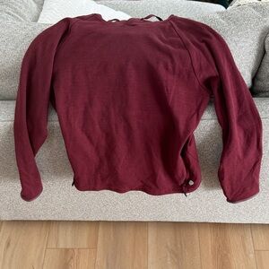 L.L. Bean Men's Burgundy Long-Sleeve Pullover